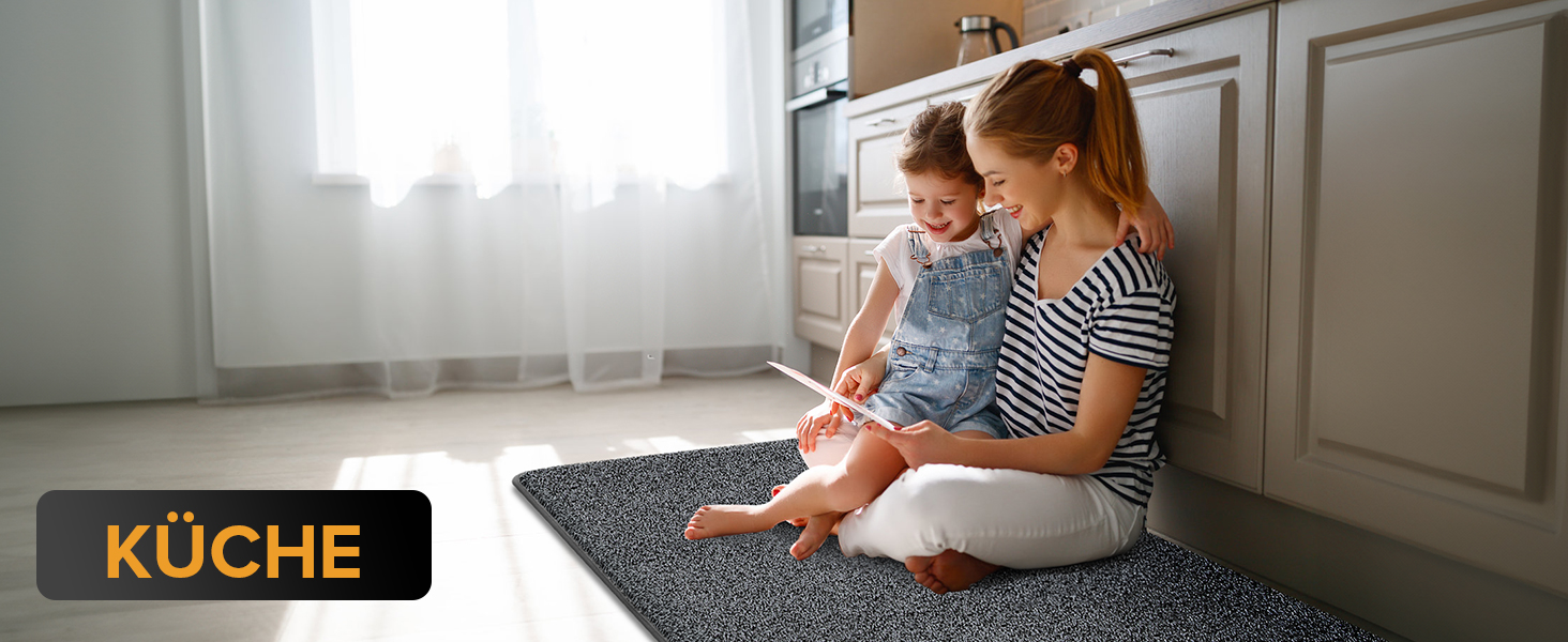 Килимок для входу Mibao SoftStep Luxus 60x90 см - чорний, антиковзкий, вологопоглинаючий, для дому та коридору, машинне прання