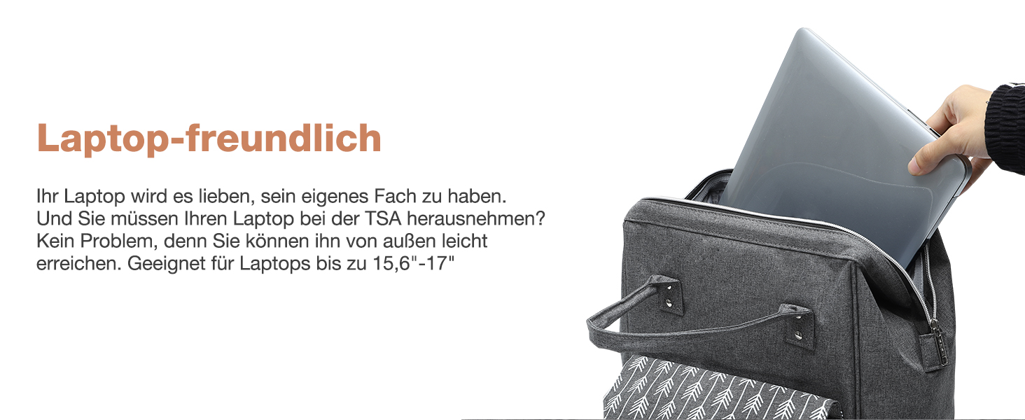 Рюкзак Lekesky для жінок: шкільний, з відділенням для ноутбука 15.6 дюймів, антикрадійний, сірий