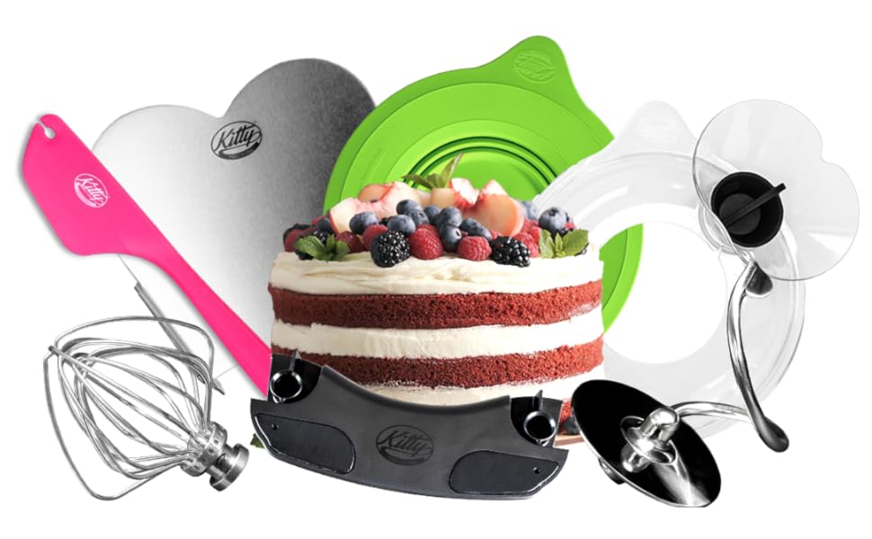 Захисний кожух Profi-Spritzschutz Kitty 'Zuhälter' для KitchenAid 4,3-4,8 л, сумісний з металевими, скляними, керамічними та дерев'яними чашами