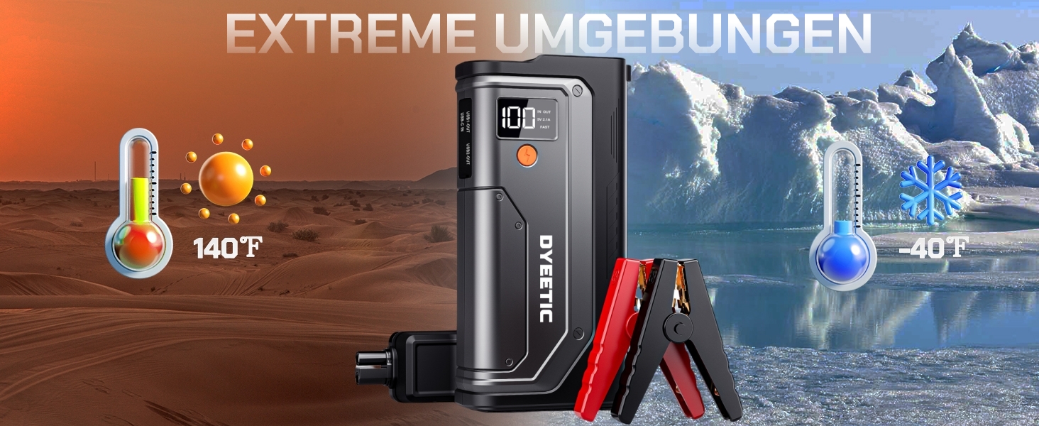 Powerbank Starthilfe 7000A: портативний пусковий пристрій для авто 12V (бензин, дизель до 12.0L), з LED ліхтариком та USB зарядкою, сріблястий