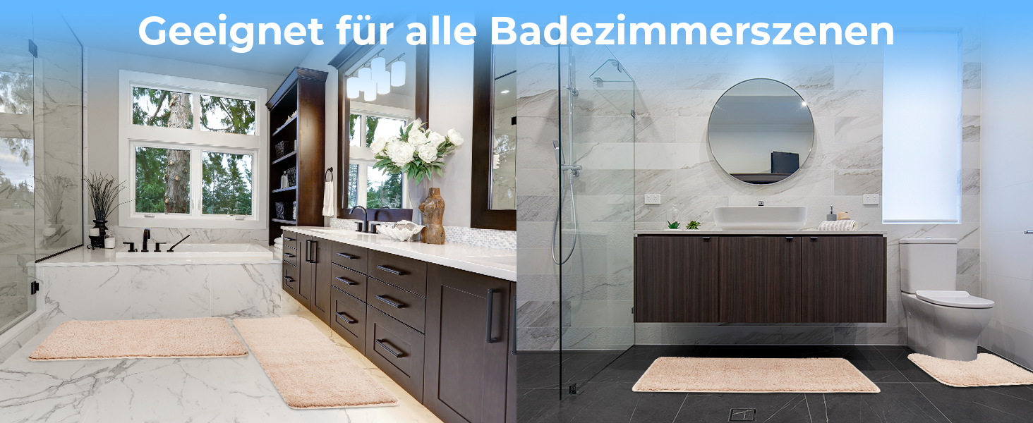 Килимок для ванної Sentidos Vorleger Beige 50x50 см: м'який, водопоглинаючий, з антиковзаючою поверхнею