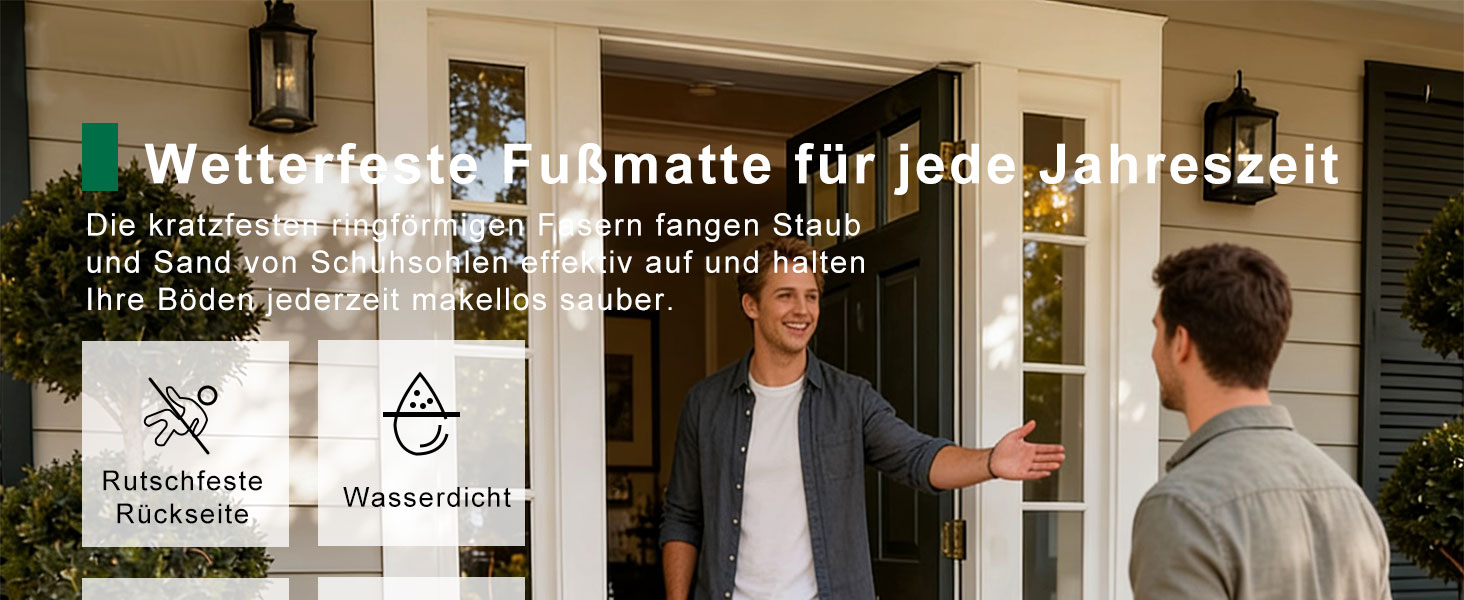 Килимок привідний вуличний 40x60 см, протиковзний силіконовий килим для бруду та пилу, вологостійкий та придатний для прання, чорний