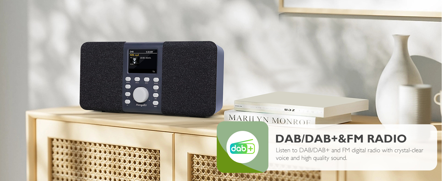 MD5 Портативне DAB радіо з Bluetooth 5.3 та 2.4