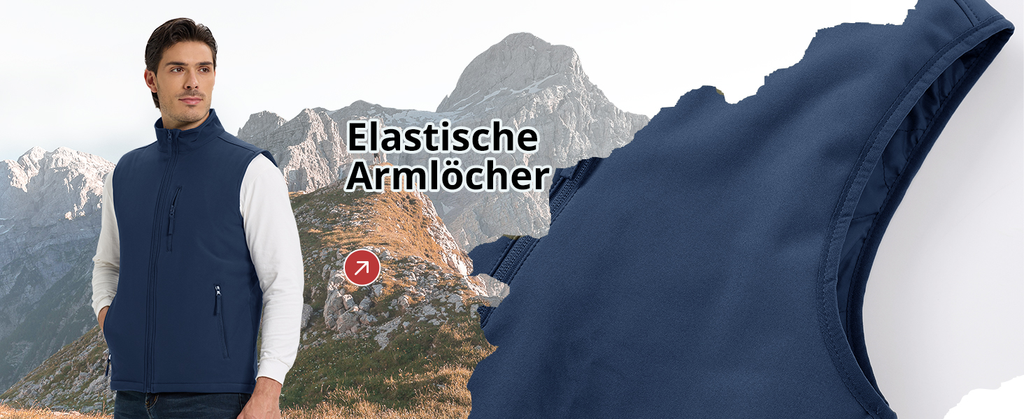 Чоловічий жилет Outdoor Venture з підкладкою, водовідштовхуючий, вітрозахисний, дихаючий. Ідеально для велоспорту, бігу та піших прогулянок (Чорний, M)