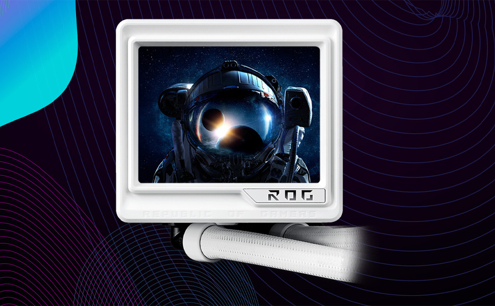 ASUS Prime LC ARGB LCD - Система водяного охолодження CPU з LCD-дисплеєм (2.3 дюйма, Asetek, Daisy-Chain, для Intel LGA 1851, 1700, 1200, 115X, AMD AM5, AM4) 3 вентилятори