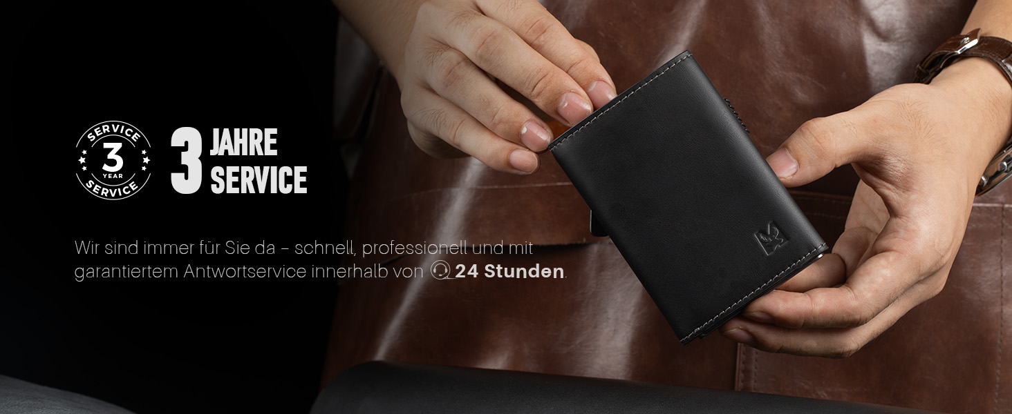 Чоловічий гаманець з RFID-захистом та відділенням для монет, Smart Wallet з вікном для документів, шкіряний гаманець для карт (чорно-червоний)