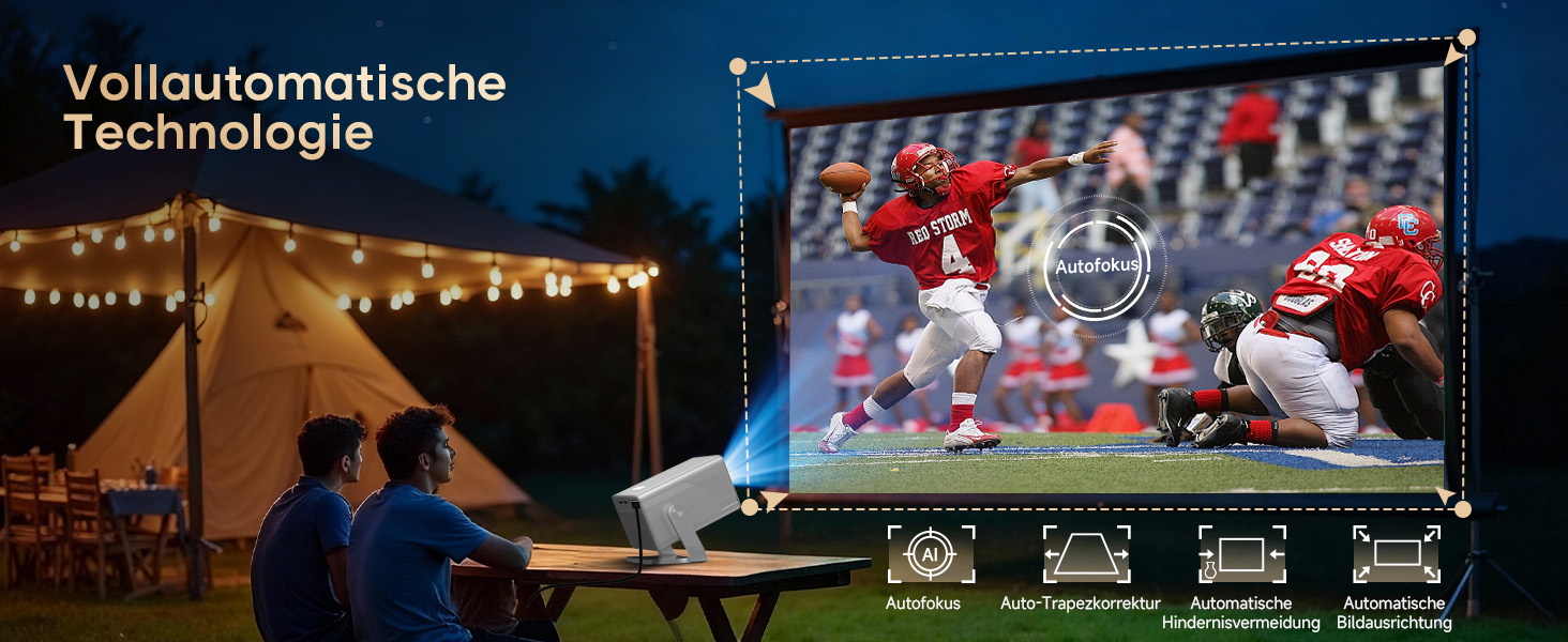 Magcubic Mini Beamer 4K/8K: Портативний проєктор з Android 14, WiFi 6, Bluetooth 5.4, Автофокус, Автоматична корекція трапеції, 180° поворот, 5W динамік, 800ANSI, HY350MAX