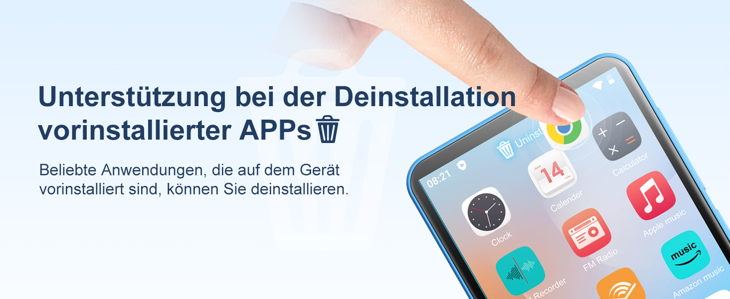 MP3 плеєр Oilsky 80GB Bluetooth WiFi Android 9.0 4