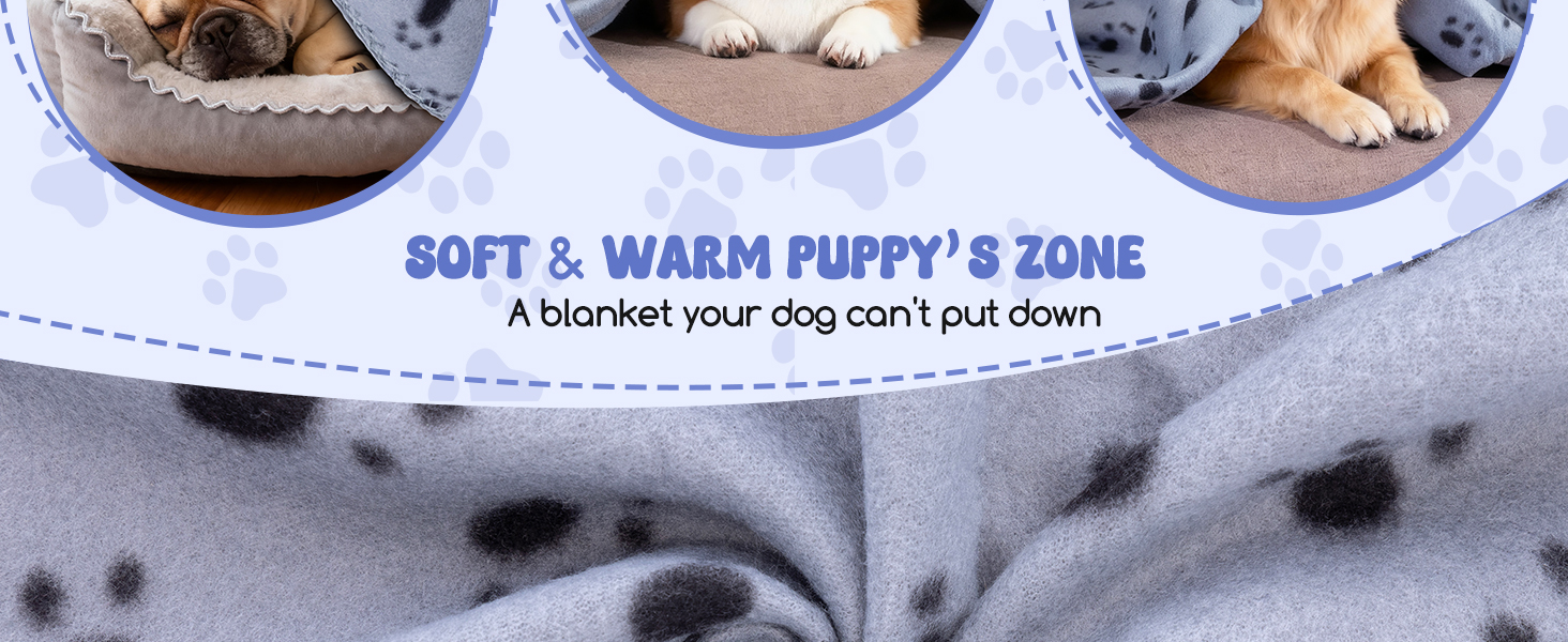 М'яка флісова ковдра для собак та котів Nobleza 120x100 см - тепла, миюча, для тварин