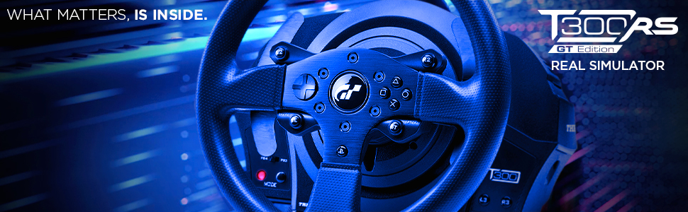 Руль для гонок Thrustmaster T300 RS GT з Force Feedback, ліцензований Gran Turismo, сумісний з PS5/PS4/PC