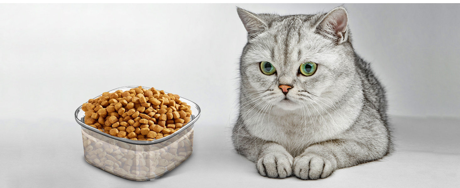 Миска для собак PETTOM 2L без розбризкування, велика сіра, з анти-розливним механізмом