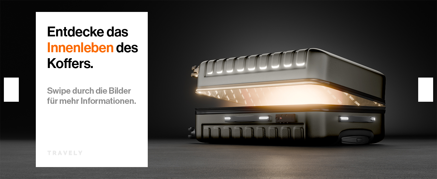 Валіза Travely з полікарбонату, 67 см, 60 л - міцний валіза з TSA замком, для подорожей, сірий колір