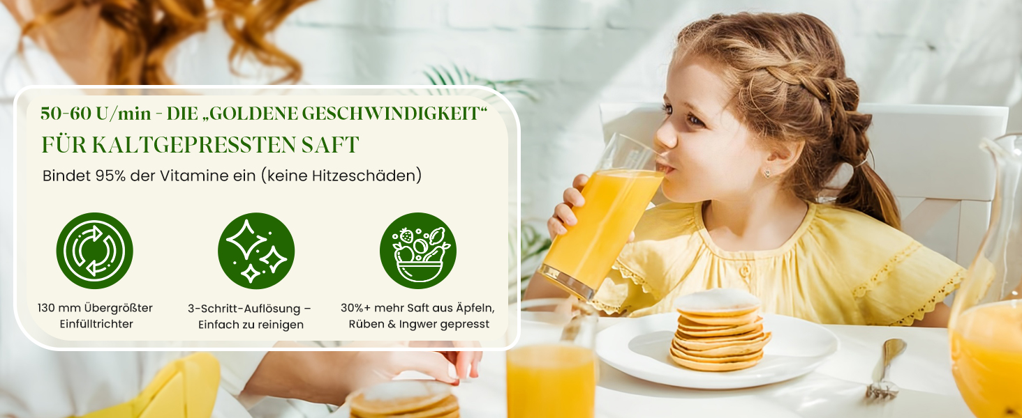 Шнекова соковижималка LINKChef Slow Juicer, 250Вт, для цілих овочів та фруктів, широкий отвір 130мм, чаша 1.8л, з функцією реверсу, без BPA