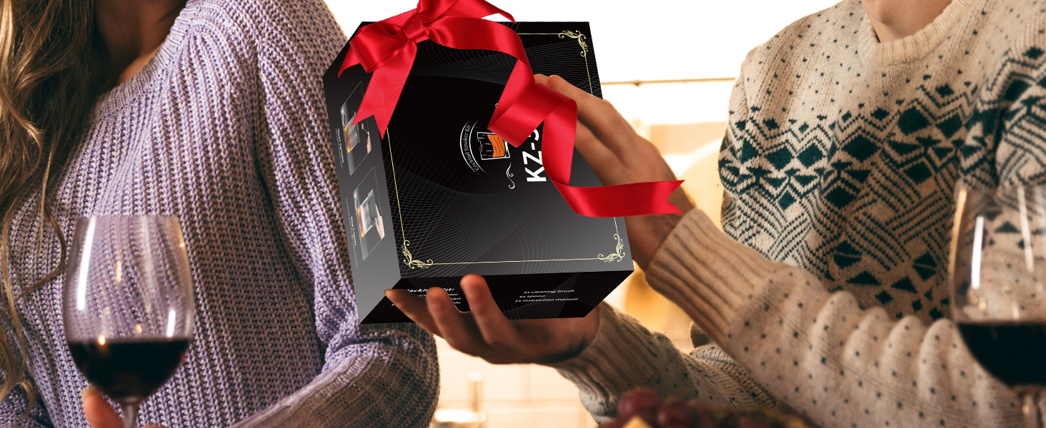 Набір для димування віскі Anusuwa - набір для коктейлів з 6 дерев'яними стружками та 4 камінням для віскі. Ідеальний подарунок для чоловіків на день народження, Різдво, ювілей (без бутану)