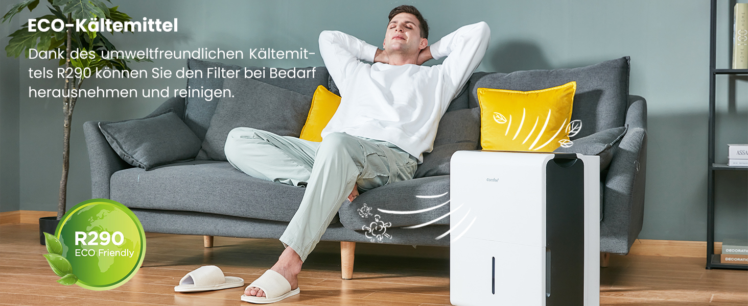Зволожувач повітря Comfee 30 л/24 год, для приміщень до 80 м², з інтелектуальним режимом, таймером, баком 3 л, MDDP-30DEN7