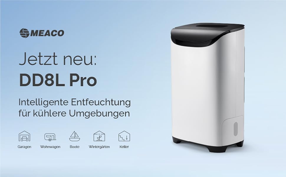 Адсорбційний осушувач повітря Meaco DD8L Pro, 8л/добу, компактний та безшумний