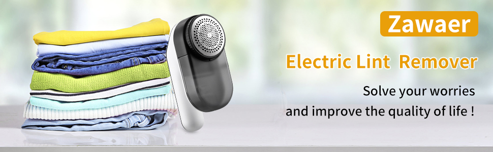 Електричний триммер для одягу Zawaer, 2000 mAh, видалення котушок, 3 швидкості, для одягу та меблів