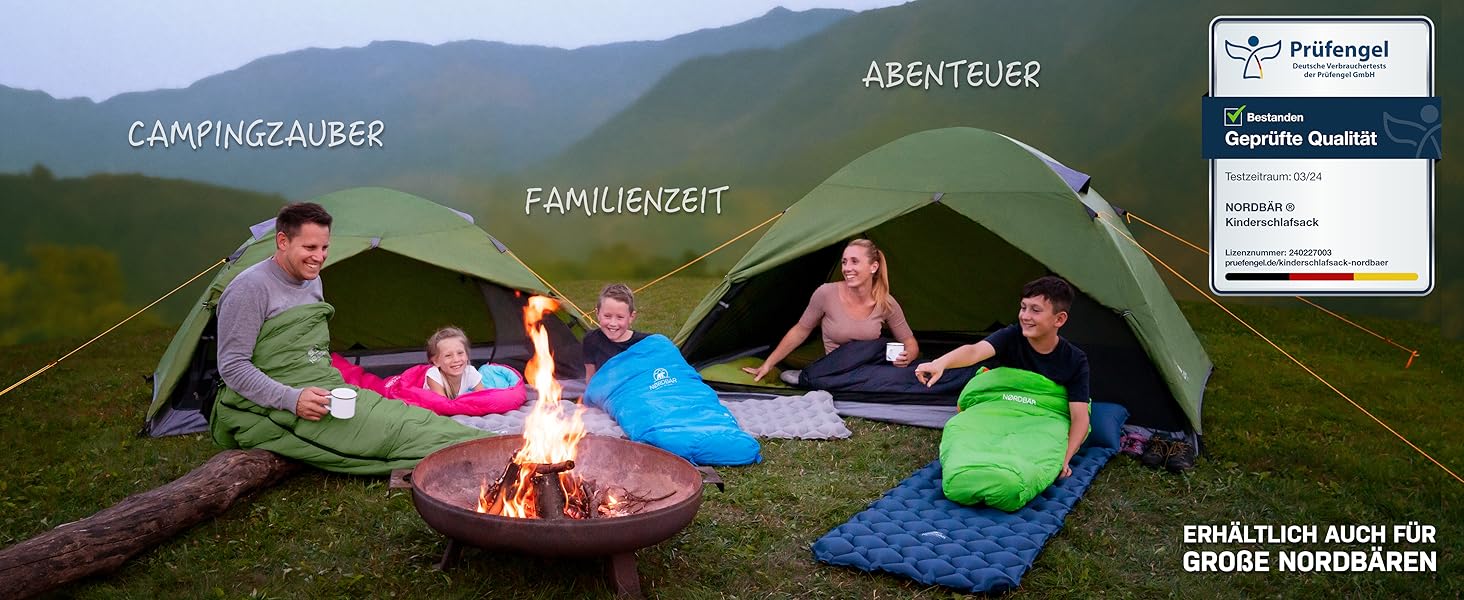 Дитячий спальний мішок для хлопчиків та дівчаток до 145 см | 100% бавовна | Мумійний спальник для кемпінгу | Легкий та теплий [1200г] | Кольори: фіолетовий/бірюзовий