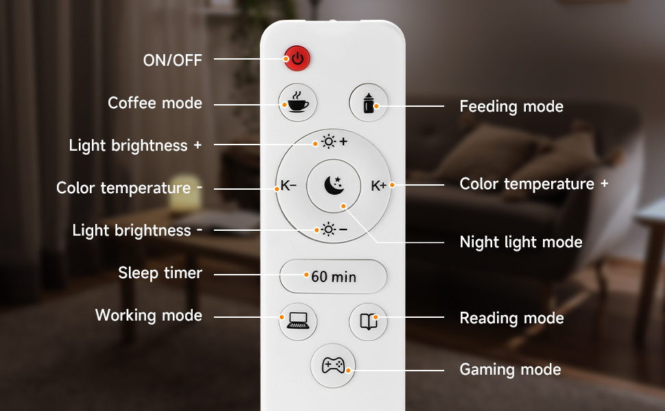 LED лампа для столу з кріпленням, регульована яскравість, архітектурна лампа, з регульованим підлокітником, пульт дистанційного керування, 4 колірні температури, для офісу та дому