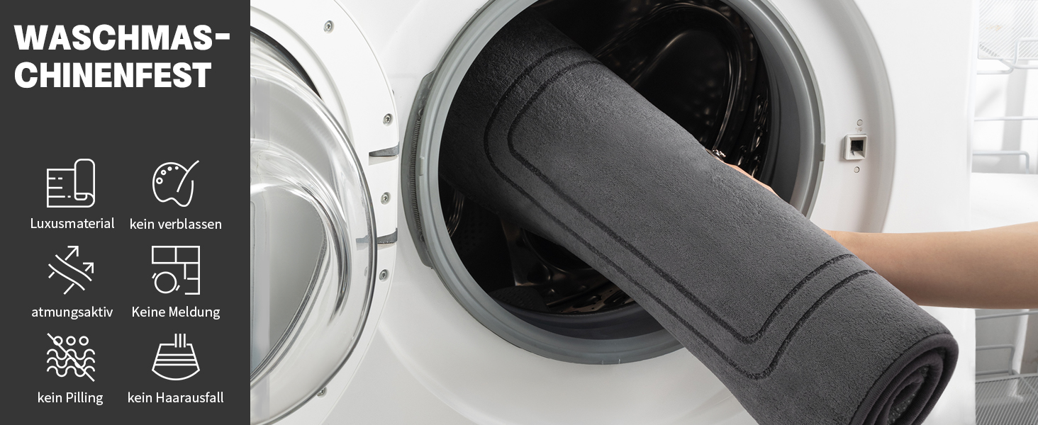 Килимок для ванної кімнати антиковзаючий, м'який, сірий, 43x61 см