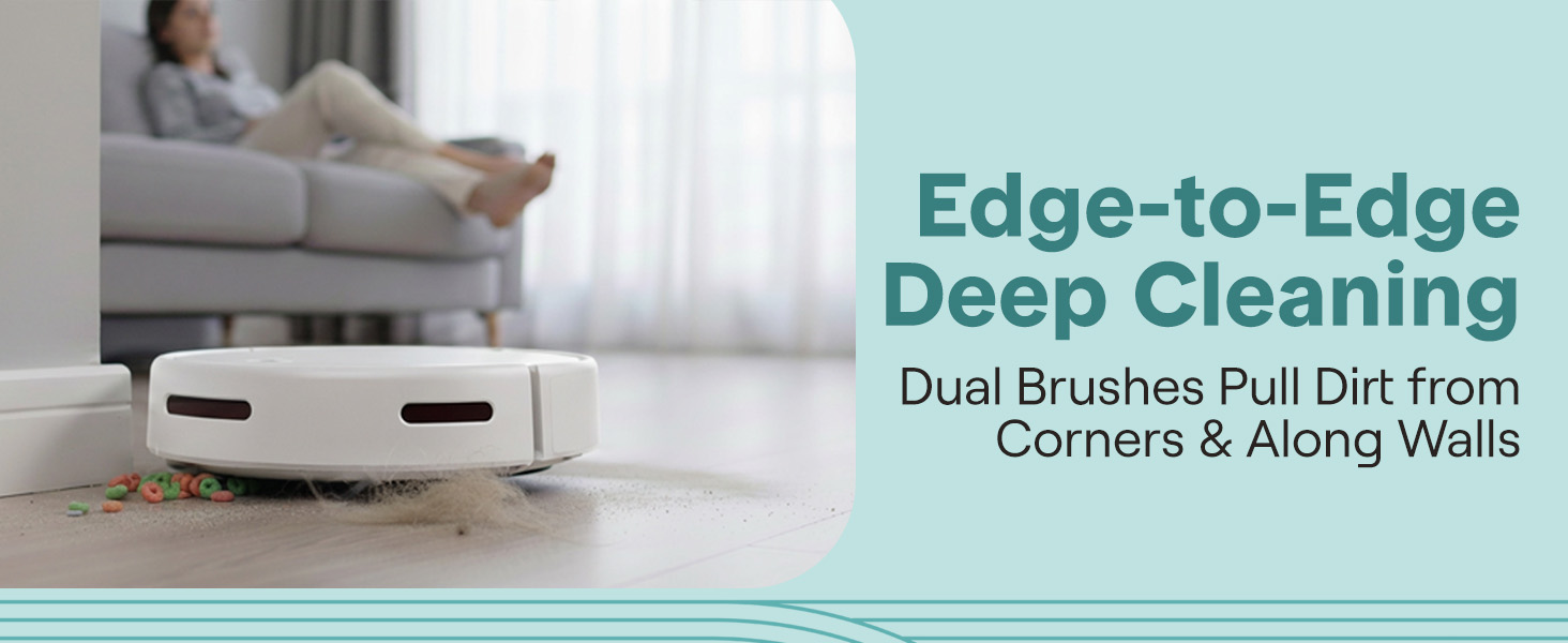 Робот-пилосос SereneLife з функцією миття підлоги, 3-в-1, з керуванням через додаток, для тварин та килимів, 700Pa