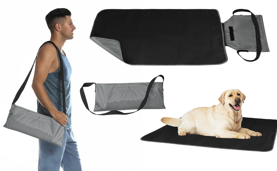 Килимок для собак та котів на вулицю та в будинок YFbrite, водонепроникний, з штучної шкіри, для кемпінгу (S)