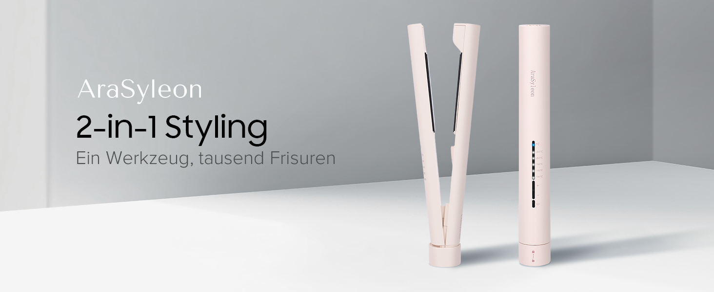 Випрямляч для волосся 2-в-1 з плойкою, 31 мм, кераміка, іонне покриття | Для створення локонів та випрямлення волосся