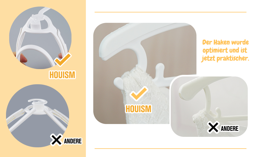 24 дитячі вішалки для одягу: економія місця, регульовані, 27.5-37 см, з гачками для штабелювання, неслизькі, для малюків та школярів, білі (24 шт.)