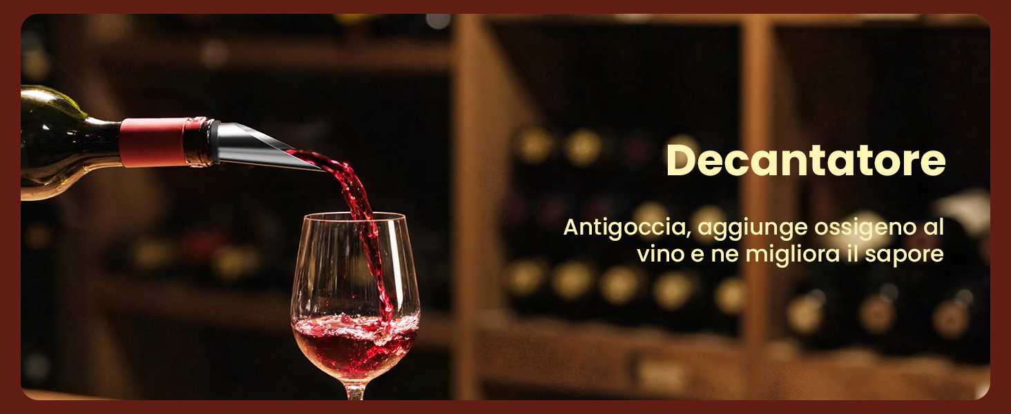 Електричний відкривачка для вина GHB 6-в-1 з USB-зарядкою, різець фольги, виливає вино та вакуумний затвор - ідеальний подарунок для поціновувачів вина (8-в-1)