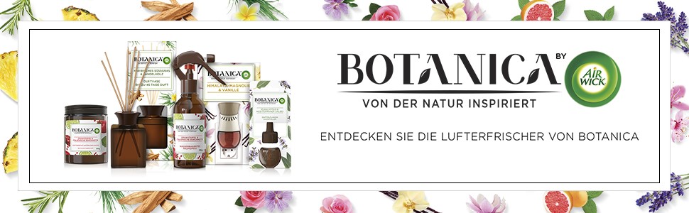 Ароматична свічка Botanica by Air Wick Гімалайська магнолія та ваніль, натуральні інгредієнти, екологічна, у склі, 6 шт