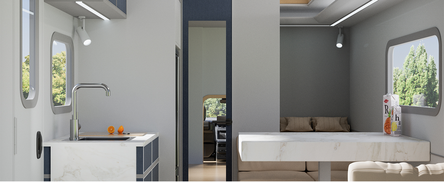 Змішувач для кухні FORIOUS з поворотним гусаком 360°, однорідний, з нержавіючої сталі, для встановлення в 1 отвір