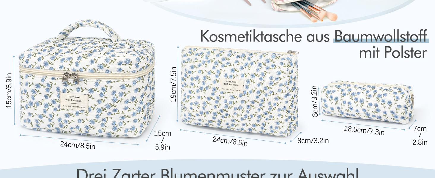 Набір косметичок для жінок: 3 шт. Leopard - велика, середня, маленька | Косметичка для макіяжу, подорожей, організації косметики