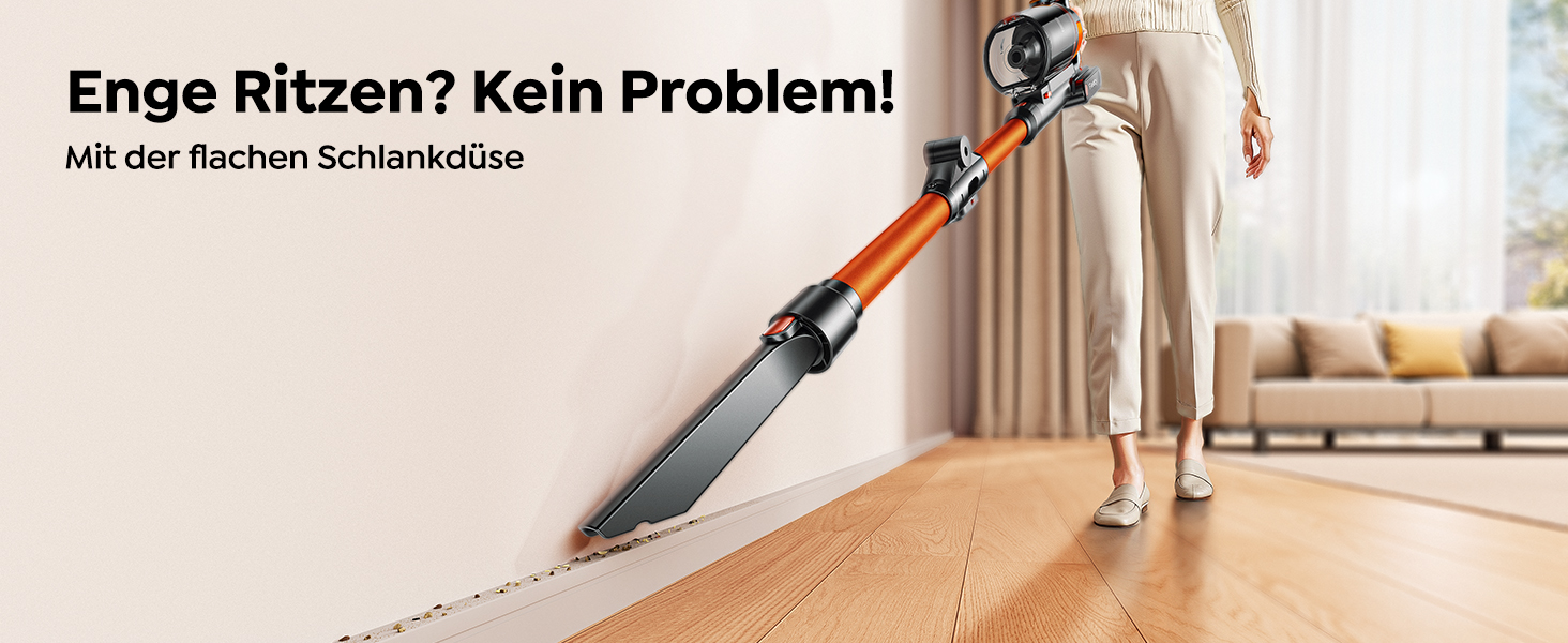 Бездротовий акумуляторний пилосос Fieety 600W з ароматерапією та гнучким з'єднанням, 65 хвилин роботи, для твердих поверхонь, килимів та авто