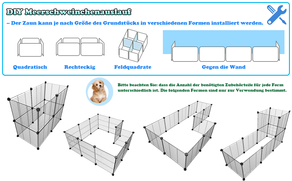 Клітка-вольєр для кроликів та інших дрібних тварин Froadp 142x72x36cm (12 частин)
