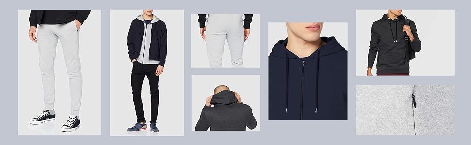 FM London: чоловічий худі на блискавці з капюшоном, чорний - ідеальний для спорту та відпочинку