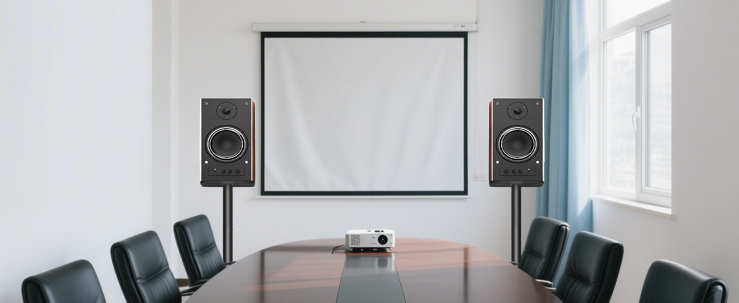 Підставка для акустики, регульована висота, 1 пара, для сателітної та поличкової акустики, до 5 кг, з кабелепроводом (SB-202-висота не регулюється)