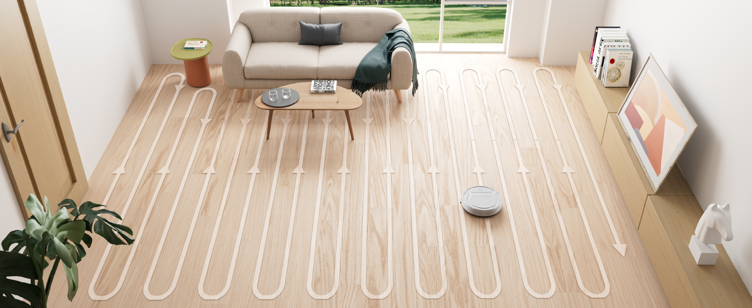 Робот-пилосос LEFANT M210P: потужність 2200 Pa, Wi-Fi, Bluetooth, керування через додаток, 6 режимів, автоматична зарядка, ідеальний для шерсті тварин та твердих підлог