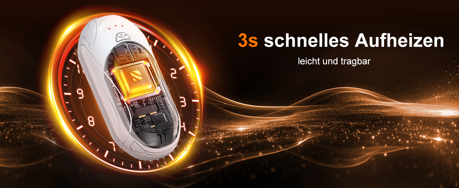 Електричний грієчка для рук 2-в-1 OUTJUT 6000mAh з USB, акумулятор 20 годин, 3 режими нагріву, швидкий нагрів, для спорту та відпочинку на природі взимку, подарунок на Новий рік (3 кольори)