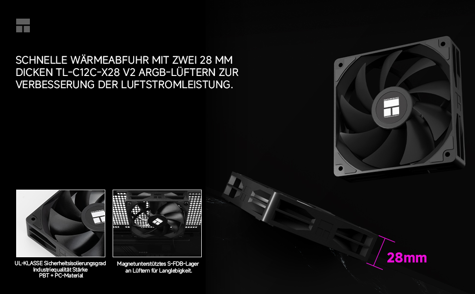 Кулер для процесора Thermalright Peerless Assassin 120 Digital Black з цифровим дисплеєм, 6 теплових трубок, сумісність з AM4/AM5, Intel LGA1700/1851/1200, чорний