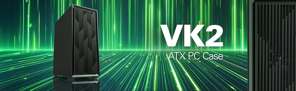 Sharkoon VK2 - ATX корпус для ПК, чорний
