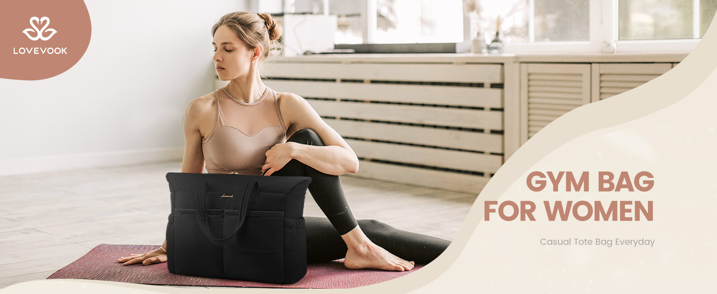 Сумка для ноутбука LOVEVOOK для жінок, 15.6 дюймів, чорно-бежево-коричнева