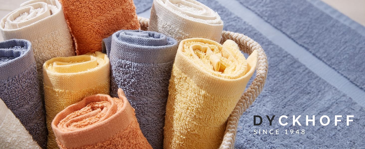 Набір рушників Dyckhoff Kristall, 10 предметів, 100% бавовна, сертифікація Oeko-TEX, бірюзовий (50x100см, 70x140см, 30x30см)
