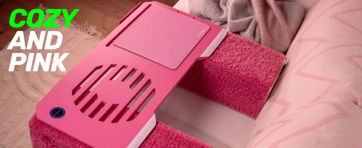 Підставка для ноутбука Couchmaster CYWORX - ергономічний стіл для дивану, софи та ліжка (рожевий)