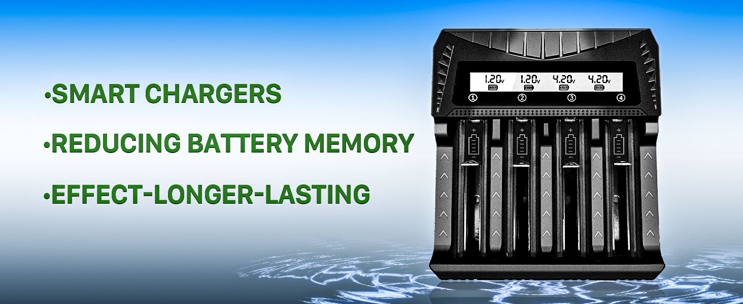 Зарядний пристрій для акумуляторів 18650 з LCD дисплеєм, 12 слотів, універсальний, підходить для 26650, 16340, 14500, 18350, 18500 AA AAA (тільки зарядний пристрій)