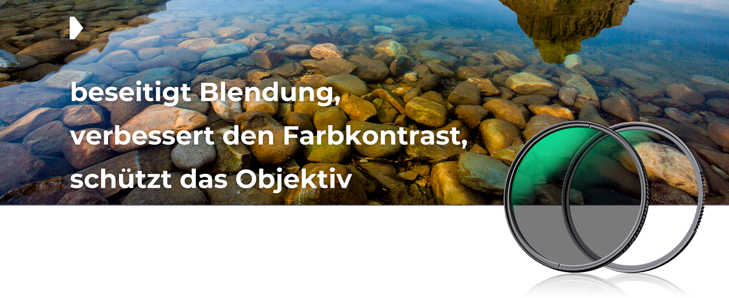 Набір фільтрів K&F Concept Nano X-Serie 58mm: поляризаційний фільтр, UV-фільтр, кришки об'єктива (2 шт.), серветки для чищення (3 шт.)