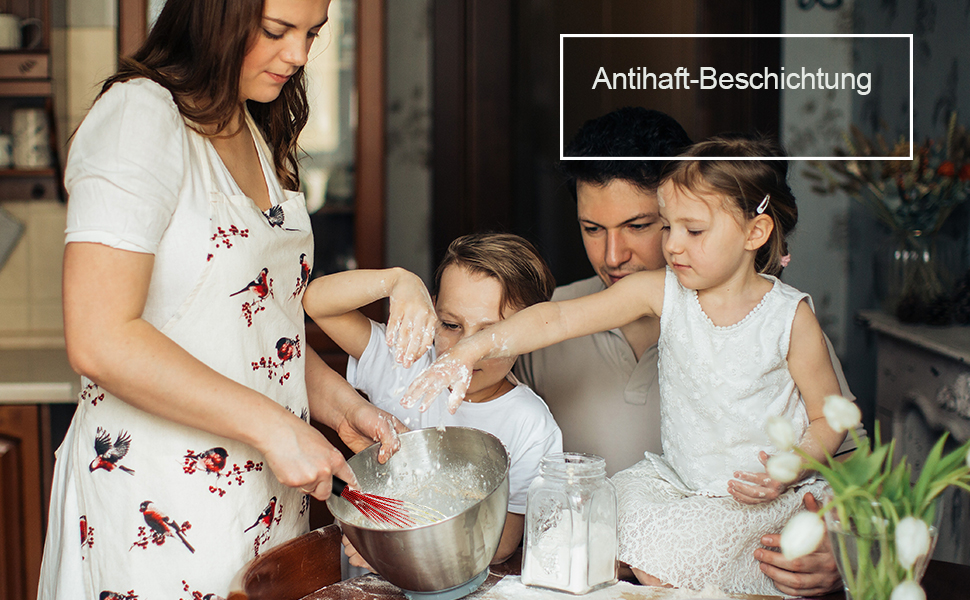 Набір вінчиків Walfos®: 3 шт. з нержавіючої сталі та силікону (21 см, 23 см, 28 см) для збивання, збивання яєць та перемішування