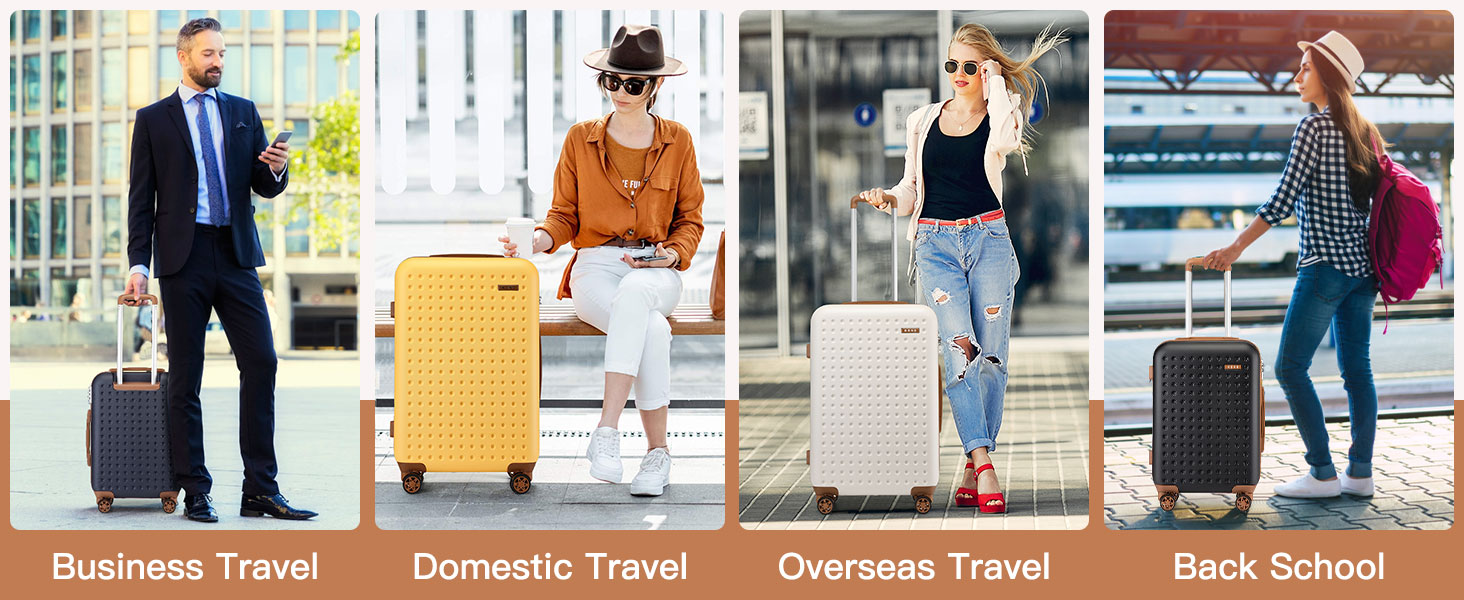 Чохол-валіза KONO, валіза-чемодан, ручна валіза 75x48x29 см, ABS пластик, з TSA замком, білий