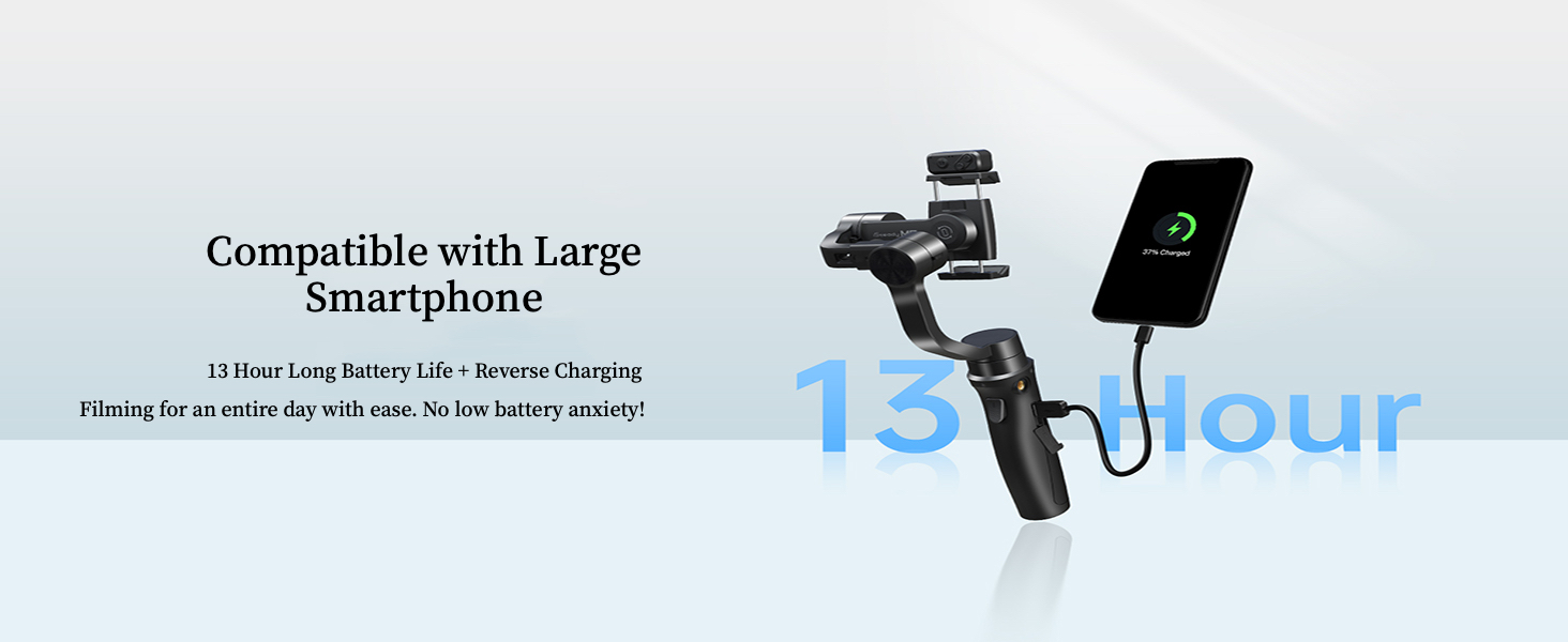 Hohem iSteady Mobile Plus Kit - Стабілізатор для смартфона з підсвічуванням, 3-осьовий, 280г, Android/iOS, для YouTube та TikTok