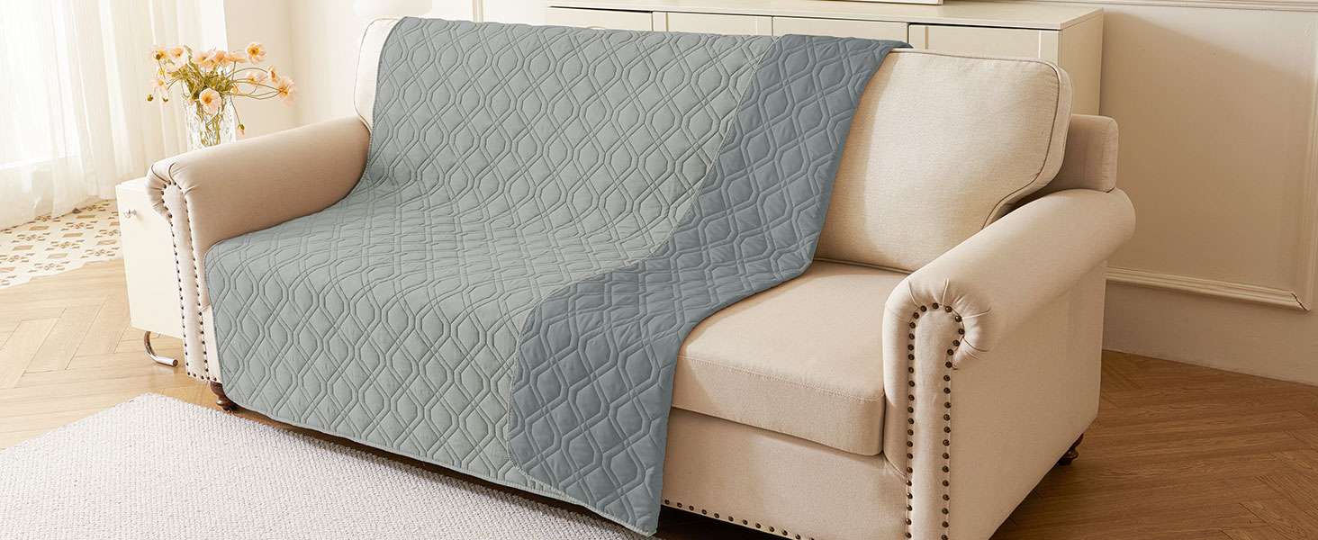 Водонепроникний килимок для собак Homaxy, двосторонній, для відпочинку вдома та на вулиці, 130x100 см, сірий+темно-сірий