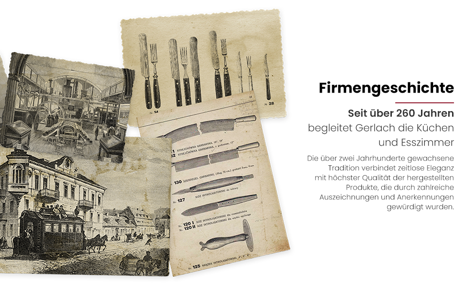 Набір столових приборів Gerlach Flames для 12 осіб (68 предметів) з нержавіючої сталі, елігантний дизайн, придатний для миття в посудомийній машині